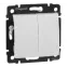 Переключатель проходной 2-кл. СП Valena 10А IP31 250В механизм бел. IEK 774408