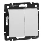                 Переключатель проходной 2-кл. СП Valena 10А IP31 250В механизм бел. IEK 774408
               