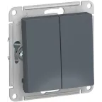 Выключатель 1-кл. СП AtlasDesign 10А IP20 (сх. 1) 10AX механизм алюм. SE ATN000311