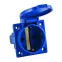 Розетка панельная 112 скрытая 2P+PЕ 16А 220В IP44 с защ. крышкой EKF ps-112-16-220