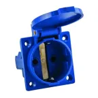                  Розетка панельная 112 скрытая 2P+PЕ 16А 220В IP44 с защ. крышкой EKF ps-112-16-220
               