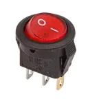                  Выключатель клавишный круглый 250А 3А (3с) ON-OFF красн. с подсветкой Micro (RWB-106 SC-214) REXANT 36-2530
               