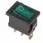 Выключатель клавишный 250В 6А (3с) ON-OFF зел. с подсветкой Mini (RWB-206 SC-768) Rexant 36-2153