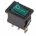                  Выключатель клавишный 250В 6А (3с) ON-OFF зел. с подсветкой Mini (RWB-206 SC-768) Rexant 36-2153
               