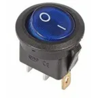 Тумблер 12В 30А (3с) ON-OFF 1п с син. LED подсветкой (ASW-07D-2) Rexant 36-4351