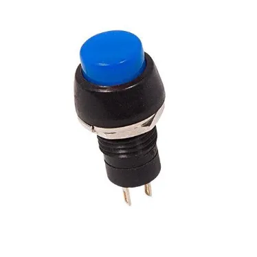 Выключатель-кнопка 250В 1А (2с) ON-OFF син. Micro (PBS-20А) Rexant 36-3071