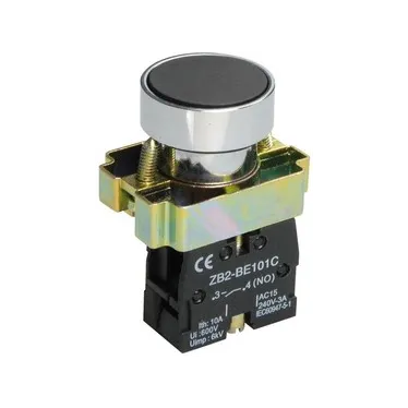 Кнопка LAY5-BA21 1НО без подсветки черн. KARAT IEK BBT60-BA-K02