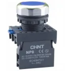 Кнопка управления NP8-10BN/6 без подсветки син. 1НО IP65 (R) CHINT 578645