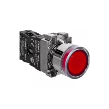 Кнопка управления NP2-BW3461 1НО красн. AC/DC 230В(LED) IP40 (R) CHINT 574080