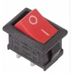 Выключатель клавишный 250В 6А (4с) ON-OFF син. с подсветкой Mini (RWB-207 SC-768) Rexant 36-2191