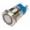 Кнопка антивандальная d19 250В Фикс (5с) ON-OFF/OFF-ON подсв/зел. Rexant 36-3443
