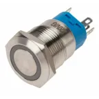                  Кнопка антивандальная d19 250В Фикс (5с) ON-OFF/OFF-ON подсв/зел. Rexant 36-3443
               