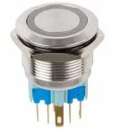 Кнопка APBB-22N "I-O" d22мм 1з+1р 240В неон IEK BBD10-APBB-K51