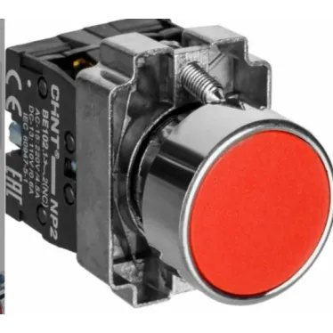 Кнопка управления NP2-EA41 без подсветки 1НО IP40 (R) красн. CHINT 574628