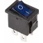 Выключатель клавишный 250В 6А (4с) ON-OFF син. с подсветкой Mini (RWB-207 SC-768) Rexant 36-2191