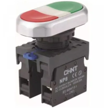 Кнопка двойная NP8-11S 1НО+1НЗ IP65 (R) CHINT 667178