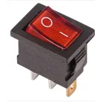 Тумблер 12В 30А (3с) ON-OFF 1п с син. LED подсветкой (ASW-07D-2) Rexant 36-4351