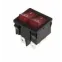Выключатель клавишный 250В 6А (6с) ON-OFF красн. с подсветкой ДВОЙНОЙ Mini (RWB-305) Rexant 36-2160