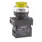                  Кнопка управления NP8-10BN/5 без подсветки желт. 1НО IP65 (R) CHINT 667333
               