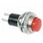 Выключатель-кнопка металл 220В 2А (2с) OFF-(ON) d10.2 красн. Mini (RWD-213) Rexant 36-3331