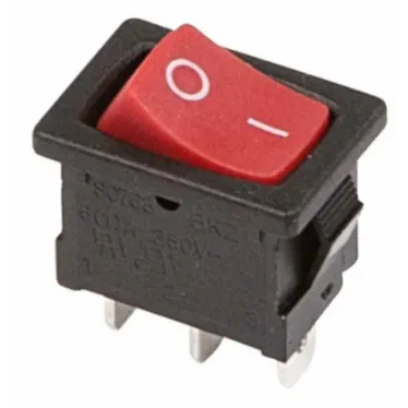 Выключатель клавишный 250В 6А (3с) ON-ON красн. Mini (RWB-202 SC-768) Rexant 36-2131