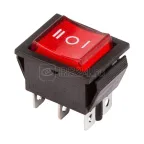                  Выключатель клавишный 250В 15А (6с) ON-OFF-ON RWB-509 SC-767 красн. с подсветкой и нейтралью Rexant 36-2390
               