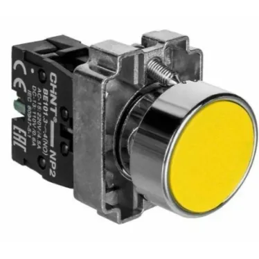 Кнопка управления NP2-BA51 без подсветки 1НО IP40 (R) желт. CHINT 573959