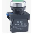                  Кнопка управления NP8-10BND/3 подсвет. самовозв. AC110-230В(LED) 1НО IP65 (R) зел. CHINT 667584
               