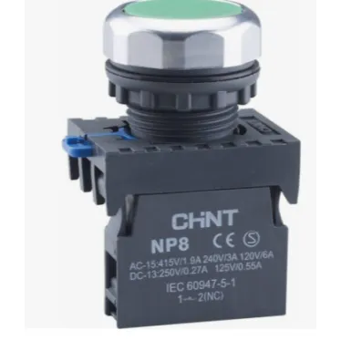 Кнопка управления NP8-10BND/3 подсвет. самовозв. AC110-230В(LED) 1НО IP65 (R) зел. CHINT 667584