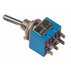 Выключатель-кнопка металл 220В 2А (2с) OFF-(ON) d7.2 красн. Micro (RWD-301 PBS-10B) Rexant 36-3310