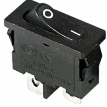 Выключатель клавишный 250В 6А (2с) ON-OFF черн. Mini (RWB-103, SC-766, MRS-101-5) Rexant 36-2050