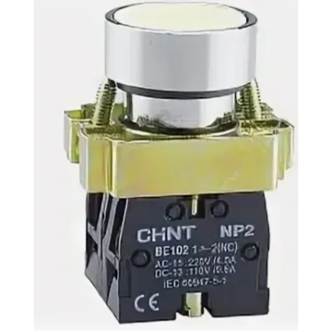 Кнопка управления NP2-BA11 без подсветки 1НО IP40 (R) бел. CHINT 573954