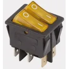 Тумблер 12В 30А (3с) ON-OFF 1п с син. LED подсветкой (ASW-07D-2) Rexant 36-4351
