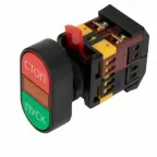 Кнопка APBB-22N "I-O" d22мм 1з+1р 240В неон IEK BBD10-APBB-K51