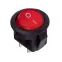 Выключатель клавишный круглый 250В 6А (2с) ON-OFF красн. (RWB-213 SC-214 MRS-102-8) Rexant 36-2560