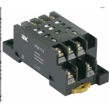 Разъем модульный РРМ78/4(PYF14A) для РЭК78/4(MY4) IEK RRP20D-RRM-4