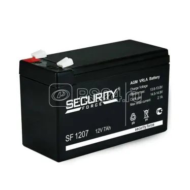 Аккумулятор ОПС 12В 7А.ч SF 1207 Security Force 4614030010005
