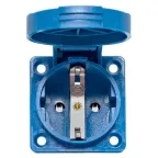 Розетка панельная 112 скрытая 2P+PЕ 16А 220В IP44 с защ. крышкой EKF ps-112-16-220