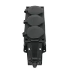 Колодка удлинителя 3-м MultiSet 16А 250В IP44 с заземл. каучук черн. SE MST4103BK