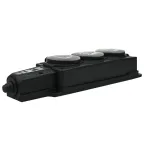 Колодка удлинителя 3-м MultiSet 16А 250В IP44 с заземл. каучук черн. SE MST4103BK
