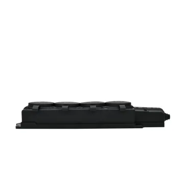 Колодка удлинителя 4-м MultiSet 16А 250В IP44 с заземл. каучук черн. SE MST4104BK