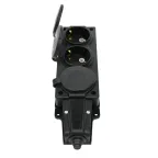 Колодка удлинителя 3-м MultiSet 16А 250В IP44 с заземл. каучук черн. SE MST4103BK
