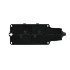 Колодка удлинителя 2-м MultiSet 16А 250В IP44 с заземл. каучук черн. SE MST4102BK