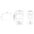 Выключатель клавишный 250В 6А (3с) ON-ON черн. Mini (RWB-202, SC-768) Rexant 36-2130