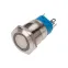 Кнопка антивандальная d19 250В Фикс (5с) ON-OFF/OFF-ON подсв/зел. Rexant 36-3443