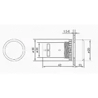 Кнопка EB22 возвратная зел. NO+NC 300В Rexant 36-5531