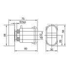 Кнопка APBB-22 "Пуск-Стоп" овальная 230 В NO+NC Rexant 36-5540