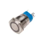 Кнопка антивандальная d19 250В с фикс. (5с) ON-OFF/OFF-ON подсветка красн. Rexant 36-3440