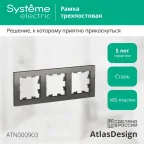 Рамка 5-м Glossa горизонт. бел. SE GSL000105