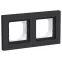 Рамка 2-м AtlasDesign Aqua IP44 карбон SE ATN441002